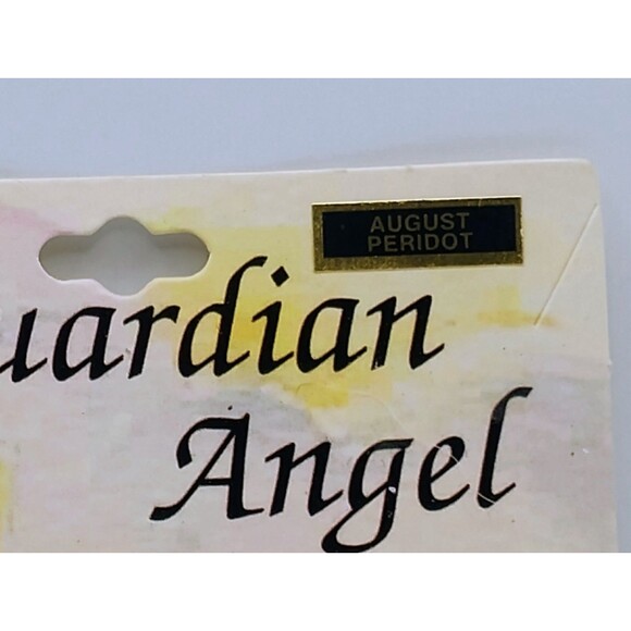 5/$25 Genuine Austrian Crystal Pin Guardian Angel Birthstones August Peridot - Picture 4 of 6